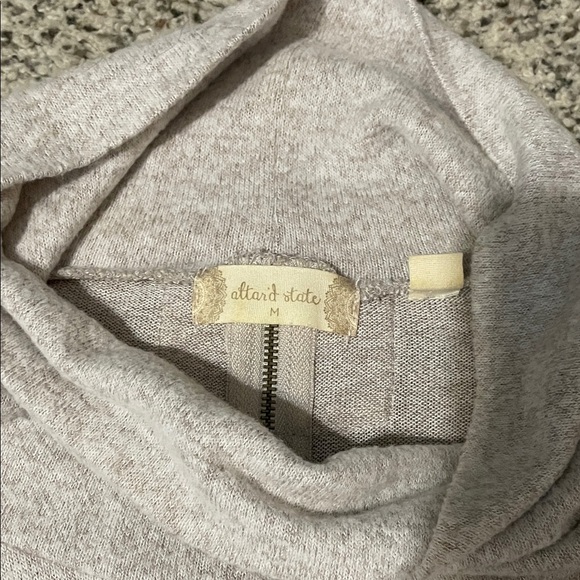 Altar’d State cowl neck sweater tan size medium - Picture 2 of 5